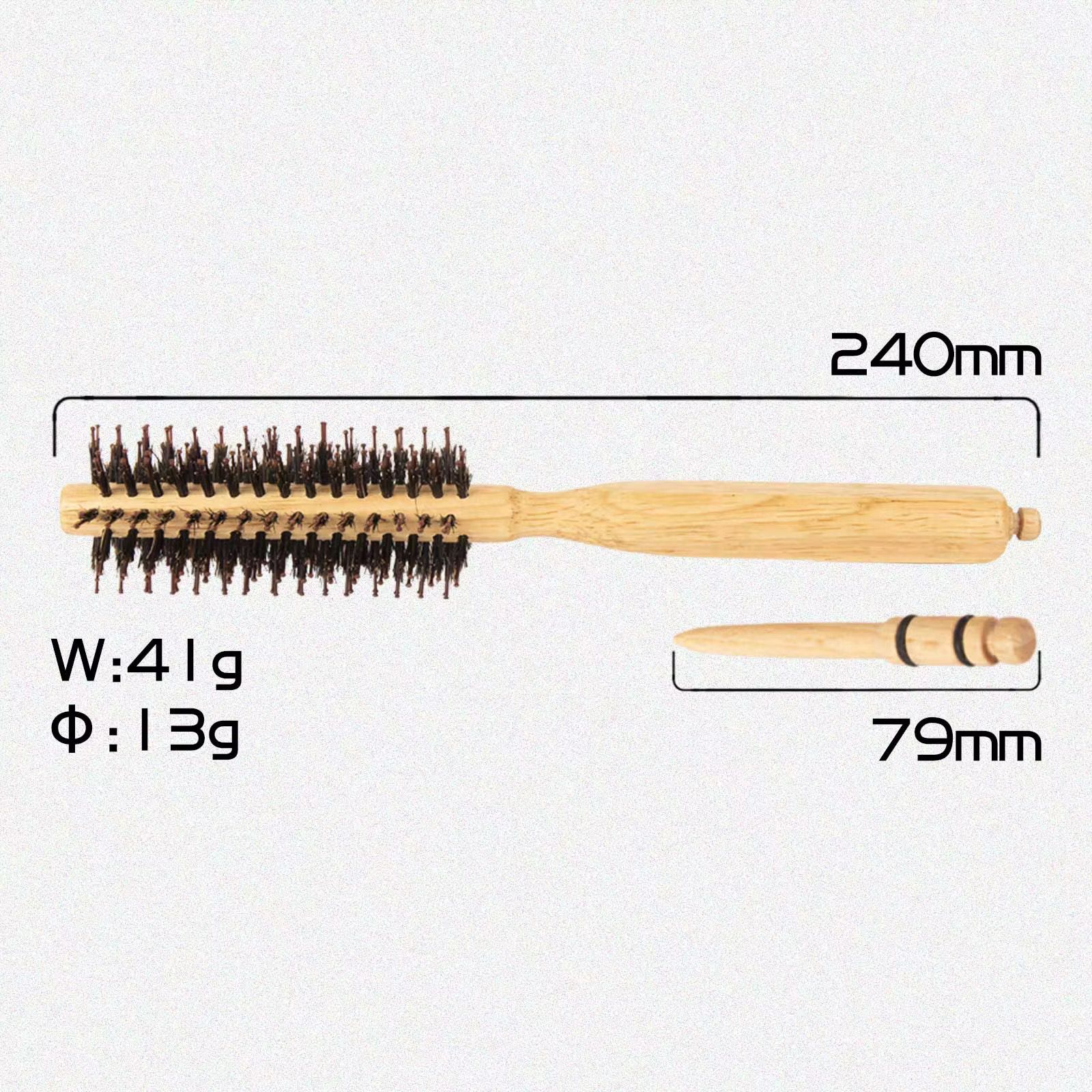 Hairbrush with measurements and weights